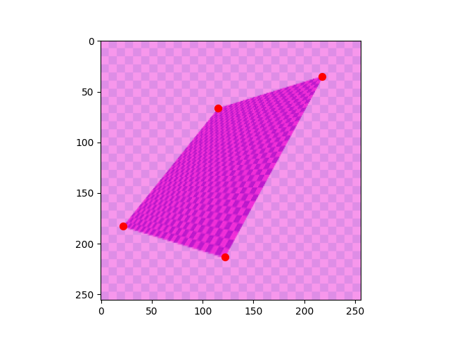 Transformed Grid with Point Correspondences